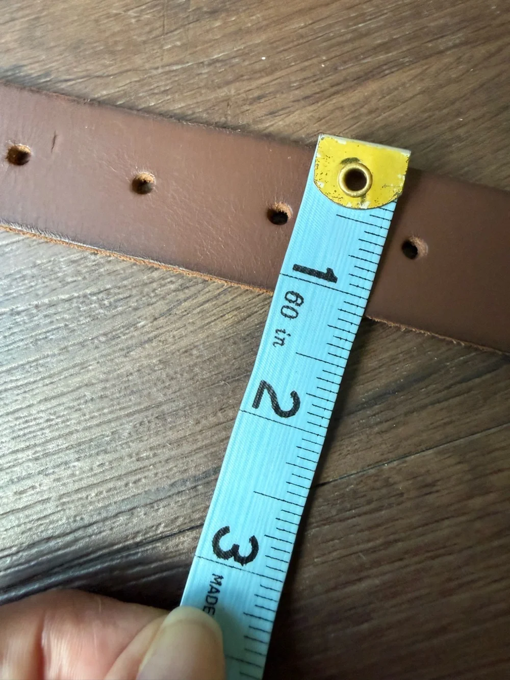 Timberland Brown Genuine Leather Belt Silver Tone Buckle Classic Casual 26”- 28”